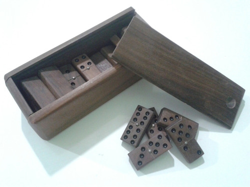 Mini Domino De Madera Vera