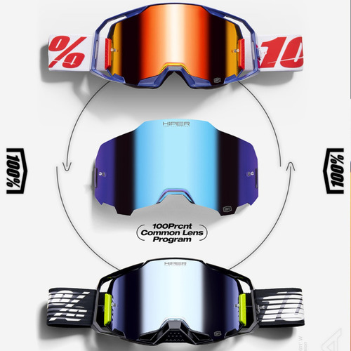 Óculos 100% Armatic Espelhado Cores P/ Moto Trilha Promoção