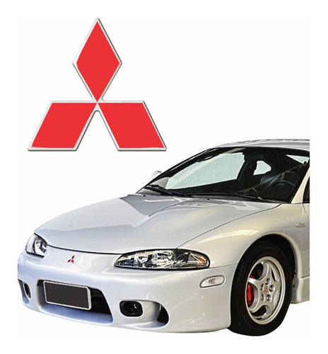 Adesivo Capo Mitsubishi Eclipse - 5x5cms Resinado Cor padrão