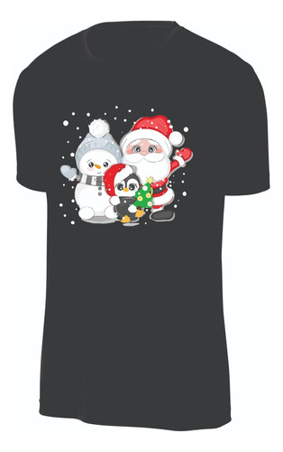 Camisetas Navidad Muñeco De Nieve Pinguino Papa Noel Santa