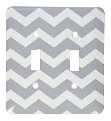 3drose Lsp_179676_2 Gris Carbon Y Blanco Zig Zag Chevron Gr