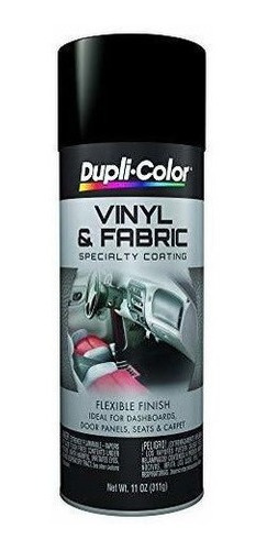 Dupli-color Ehvp10600 Flat Black Spray De Vinilo Y Tela De