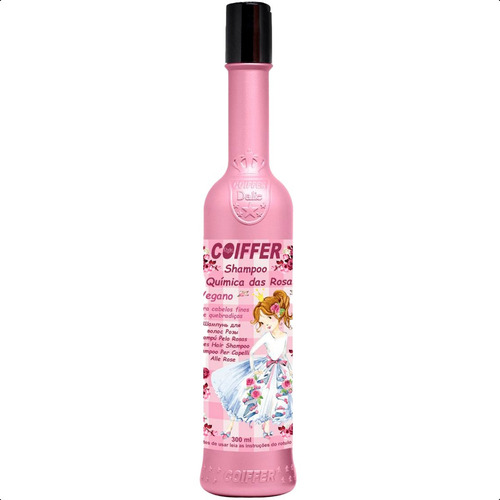 Shampoo Engrossador De Fios E Crescimento 300ml Coiffer Rosa