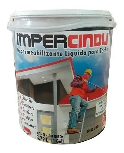 Manto Liquido Pintura Elastomerica Blanco Gal Cindu