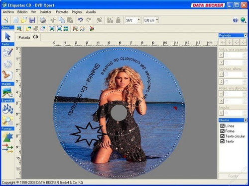 Imagen 5 de 6 de 50 Etiquetas Para Cd / Dvd + Software Para Toda Impresora