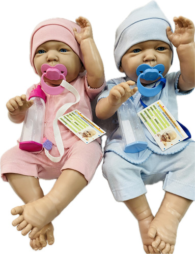 Bebe Bebote Reborn Muñeca Kiara Y Fran Mellis 52cm + Acc