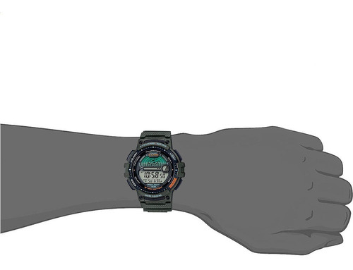 Imagen 3 de 6 de Reloj Hombre Casio Outgear Ws-1200h Pesca Fases Lunares
