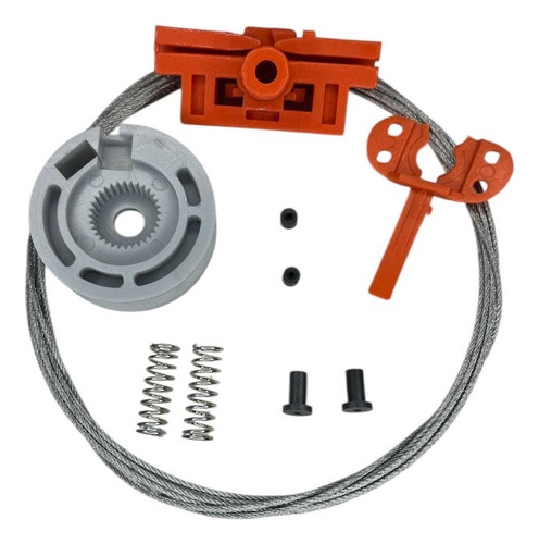 Kit De Reparación Levanta Vidrios Cristal Fiat Qubo Izq