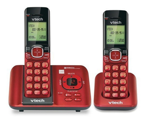 Imagen 1 de 5 de Telefono Inalambrico Vtech Doble Altavoz Contestador Diseño Ultimo Modelo