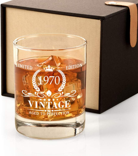 Regalos De Cumpeados 54 Para Hombres, Vaso De Whisky Vintage