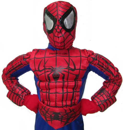 Padrisimo Disfraz Hombre Araña Spiderman Talla 10 Años