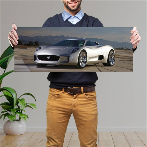 Cuadro 30x80cm Auto 2010 Jaguar C X75 Concept 34 273