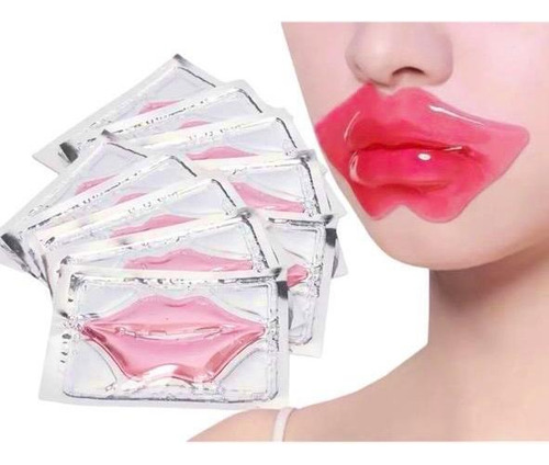10 Máscaras Hidratante Labial Com Colágeno Boca Hidrogel