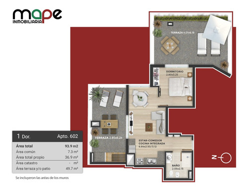 Imagen 11 de 11 de Apartamento En Venta, 86,67 M2 En Barrio Tres Cruces