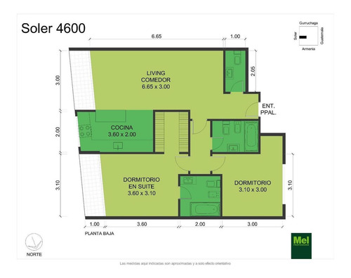 Imagen 5 de 6 de Departamento En El Emprendimiento Soler 4645
