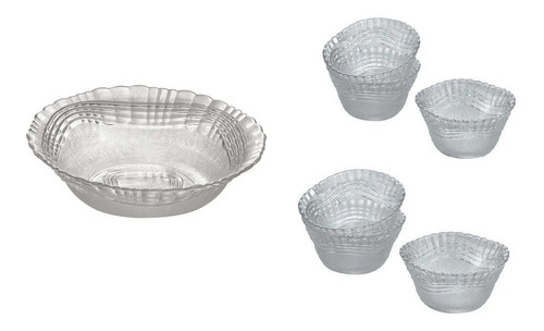 Set Compotera Bowl Vidrio + Ensaladera Wheaton D+m Bazar