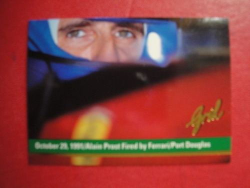 Figuritas Grid Formula 1 Año 1992 Alain Prosti Nº197