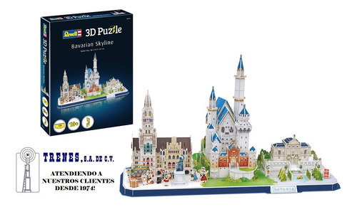 Rompecabezas 3d, Bayern Skyline, By Revell # 00143