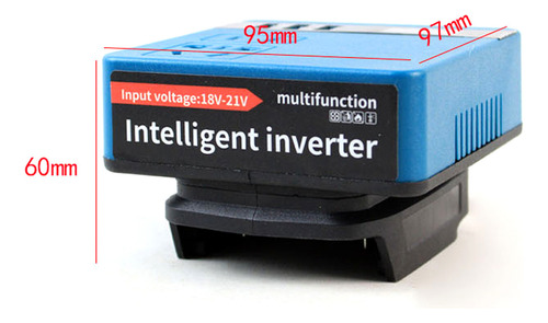 Inversor De Litio, Batería De 120 W, Pantalla Multifunción