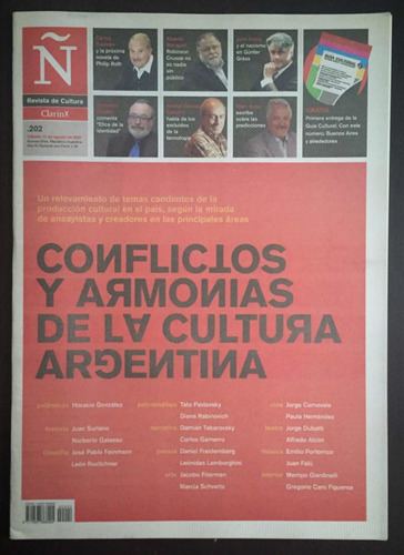 Revista De Cultura Ñ # 202. Pavlosky. Feinmann. Carnevale