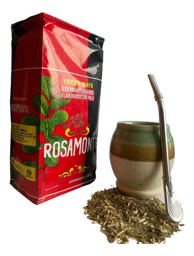 Imagen 2 de 4 de Kit De Mate Argentino Mate-bombilla -yerba Mate Envio Gratis