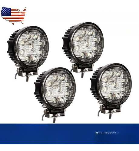 4 X 27w 5 Pulgadas Punto Redondo Offroad Luz De Trabajo Led 