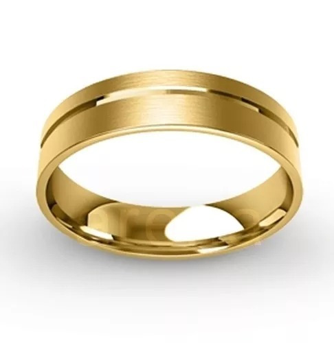 Aliança Ouro Quadrada