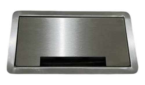 Porta Tomada De Embutir Aço Inox 4 Entradas Moderno Prático