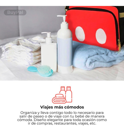 Imagen 4 de 7 de Pañalera Mochila Bolso Bebe Madres Multifuncional Termico