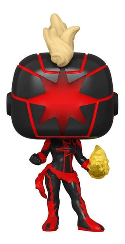 Funko Pop! Marvel: Dark Captain Marvel, Exclusiva De La Conv