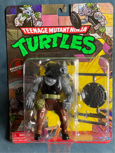Tmnt Playmates Rocksteady Bebop Y Destructor Figuras Tortuga (Usado)