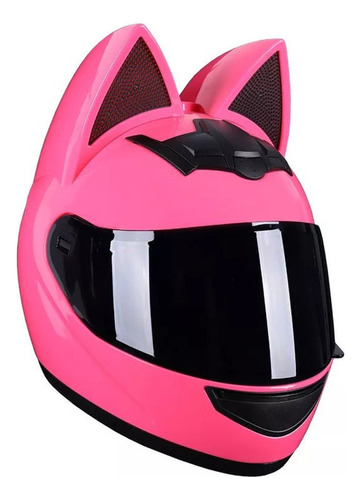 Casco De Moto Cat Ears Para Mujer, Face Xts