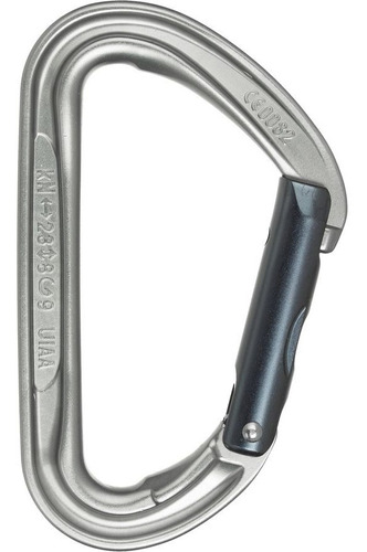 Mosqueton Petzl Spirit Leva Recta Color Gris oscuro