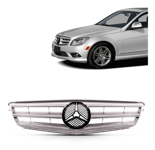 Grade Dianteira Mercedes Classe C 2008 A 2014 Furo Emblema