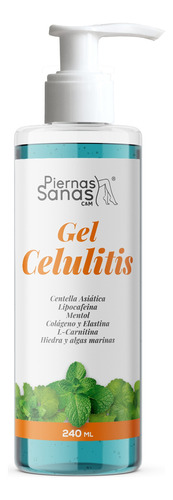 Gel Celulitis Para Piernas Natural Y Efectivo, 2 Frascos. 