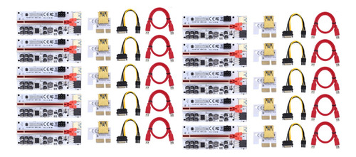 Cable Elevador Pci-e Ver012max Express, Usb 3.0, 10 Unidades