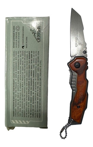 Navaja Cuchillo En Acero Herramienta Mini Bolsillo Gerber