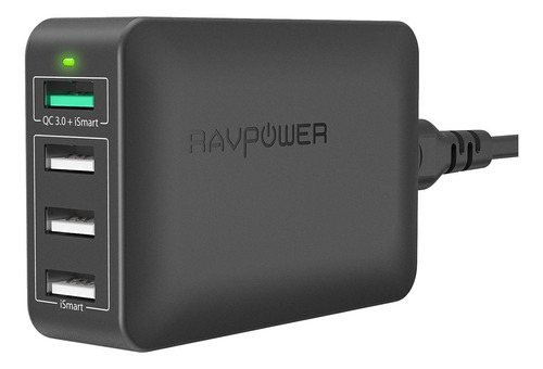 Usb Fast Charger 40w 4-port Qc 3.0 Fast Charger Desktop...