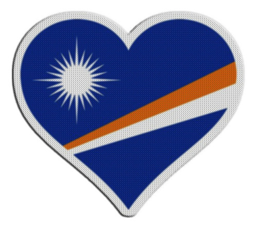 Parche Bandera Corazon Islas Marshall