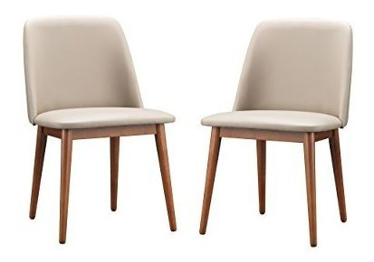 Sillas De Comedor Baxton Studio Lavin Mid-century De Madera 