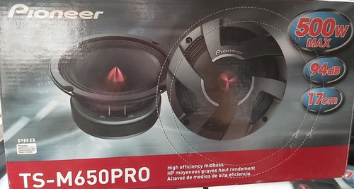 Medios Pioneer Ts-m650pro 6,5  500w