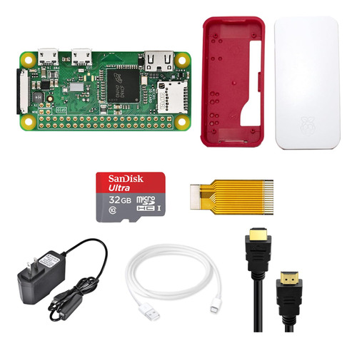 Raspberry Pi Zero - Kit De Inicio De 2 W Con Tarjeta Micro S