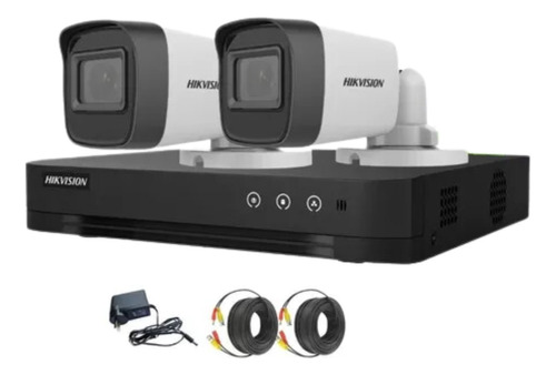 Kit 2 Camaras Seguridad Hikvision Dvr 4 Ch Full Hd Lite P2p