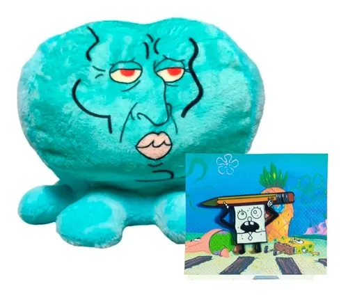 Peluche Pulpo Reversible Calamardo Bob Esponja