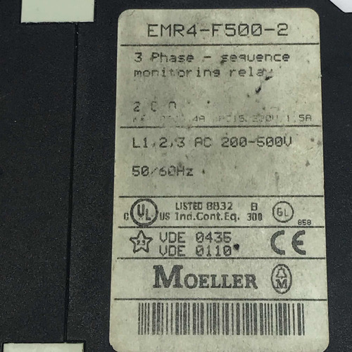 Moeller Emr4-f500-2 Relevador (Usado)