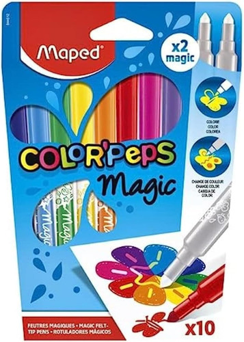 Marcadores Maped Color Peps Magic X 10 Unidades
