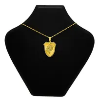 Comprar Cadena Y Dije Escudo Fútbol Equipo Argentina Oro 18k Club Atlético River Plate 45 Cm