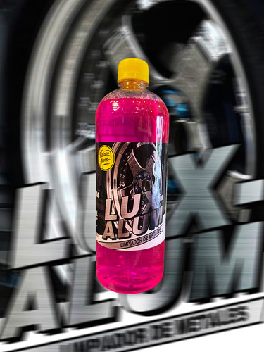 Limpiador Rines Metales Quita Suciedad Lux Alum 4lts Color Rosa