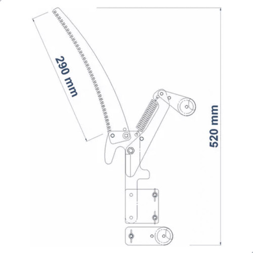 Serrote Podador De Galhos Altos Com Cabo Extensor 6 Metros