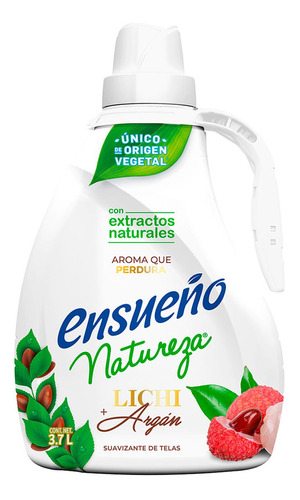 Suavizante De Telas Ensueño Natureza Lichi + Argán 3.7l